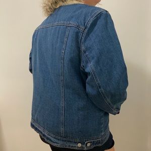 denim sherpa lined jacket